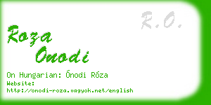 roza onodi business card