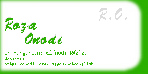 roza onodi business card